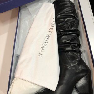 Stuart Weitzman black leather knee high boots